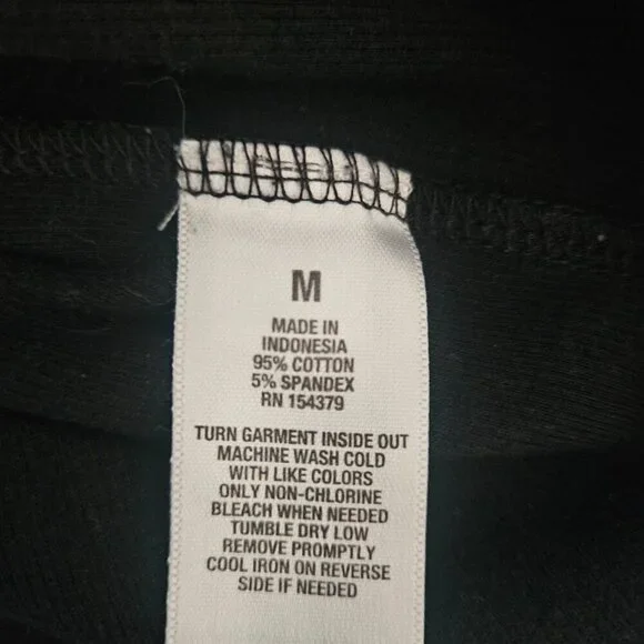 Aeropostale Seriously Soft Ribbed Cropped Shrunken Black Medium Tee - Picture 5 of 7